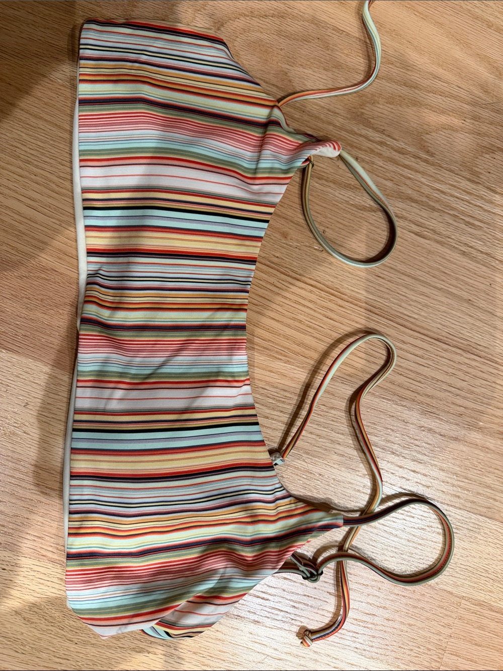 O'Neill Multicolor Striped Bikini Top - Pastel & Earth Tones
